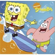 Spongebob Squarepants Surfing Party Napkins